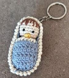 Baby in Cocoon Keychain English_US