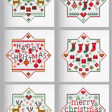 Riverdrift House Merry Happy Christmas Cross Stitch Kit - 147mm