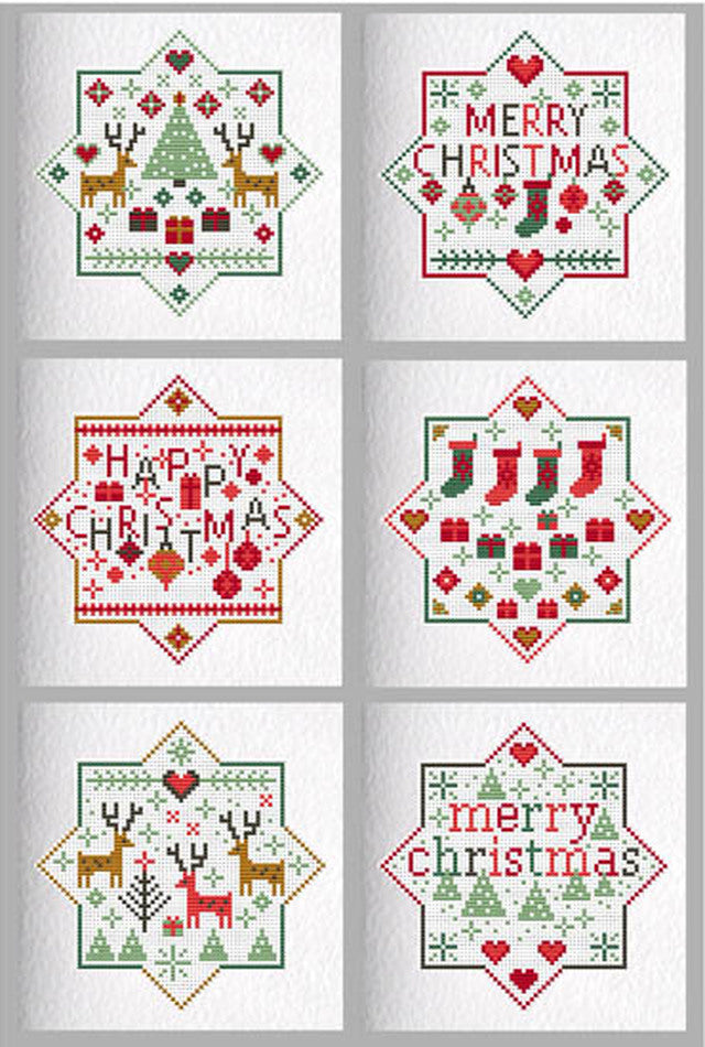 Riverdrift House Merry Happy Christmas Cross Stitch Kit - 147mm