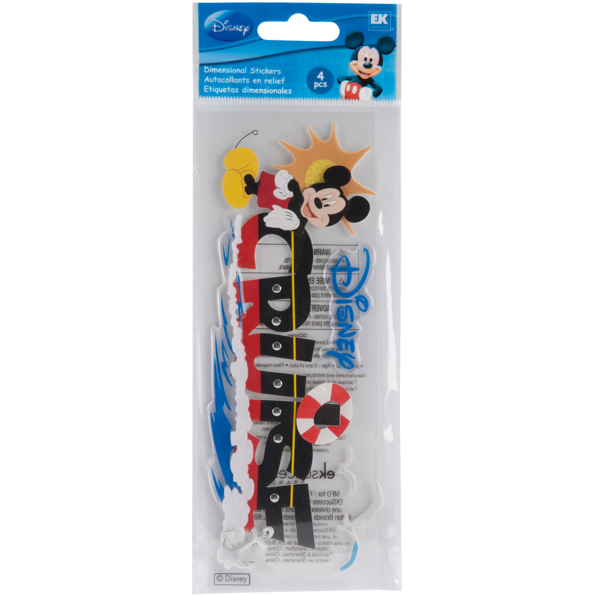 Sticko Disney Title Dimensional Stickers - Mickey - Cruise