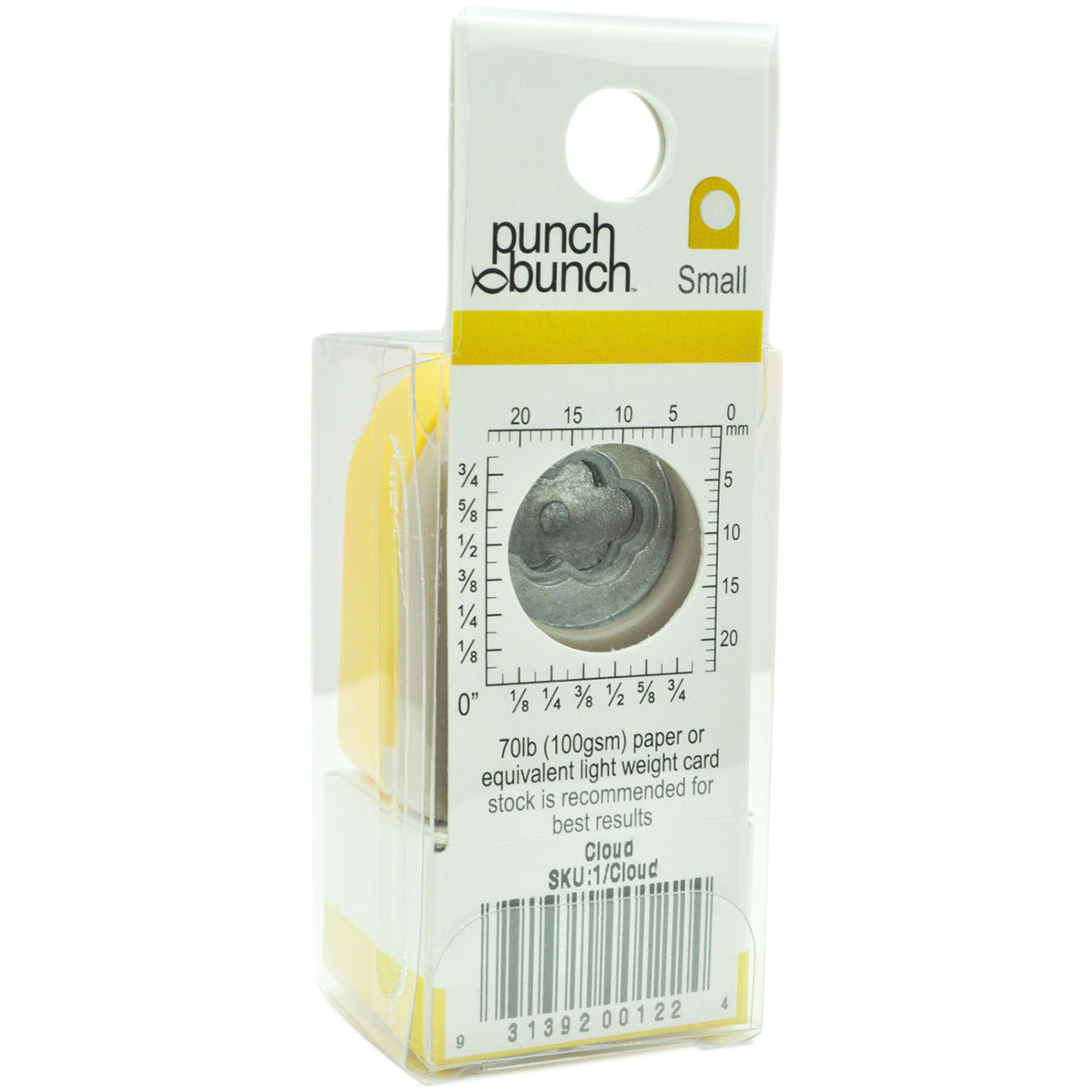Punch Bunch Small Punch Approx. .4375" - Cloud