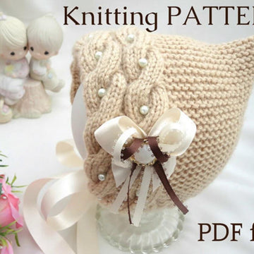 Pattern Knitted Baby Beanie Baby Girl