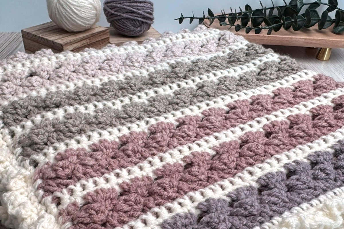 Blushing Blooms Baby Blanket