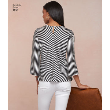 Simplicity 8601 Women's Pullover Tops - Sewing Pattern