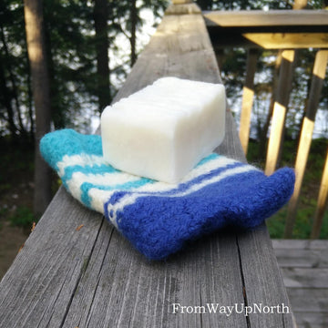 Blue Lagoon Felted Soap Saver