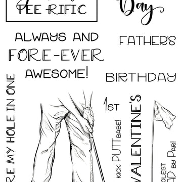 Colorado Craft Company Clear Stamps 4"X6" - Tee-Rific Dad-Lovely Legs