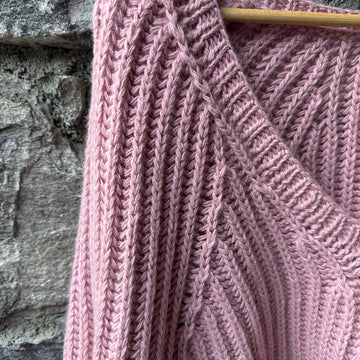 Matilda V-neck brioche sweater