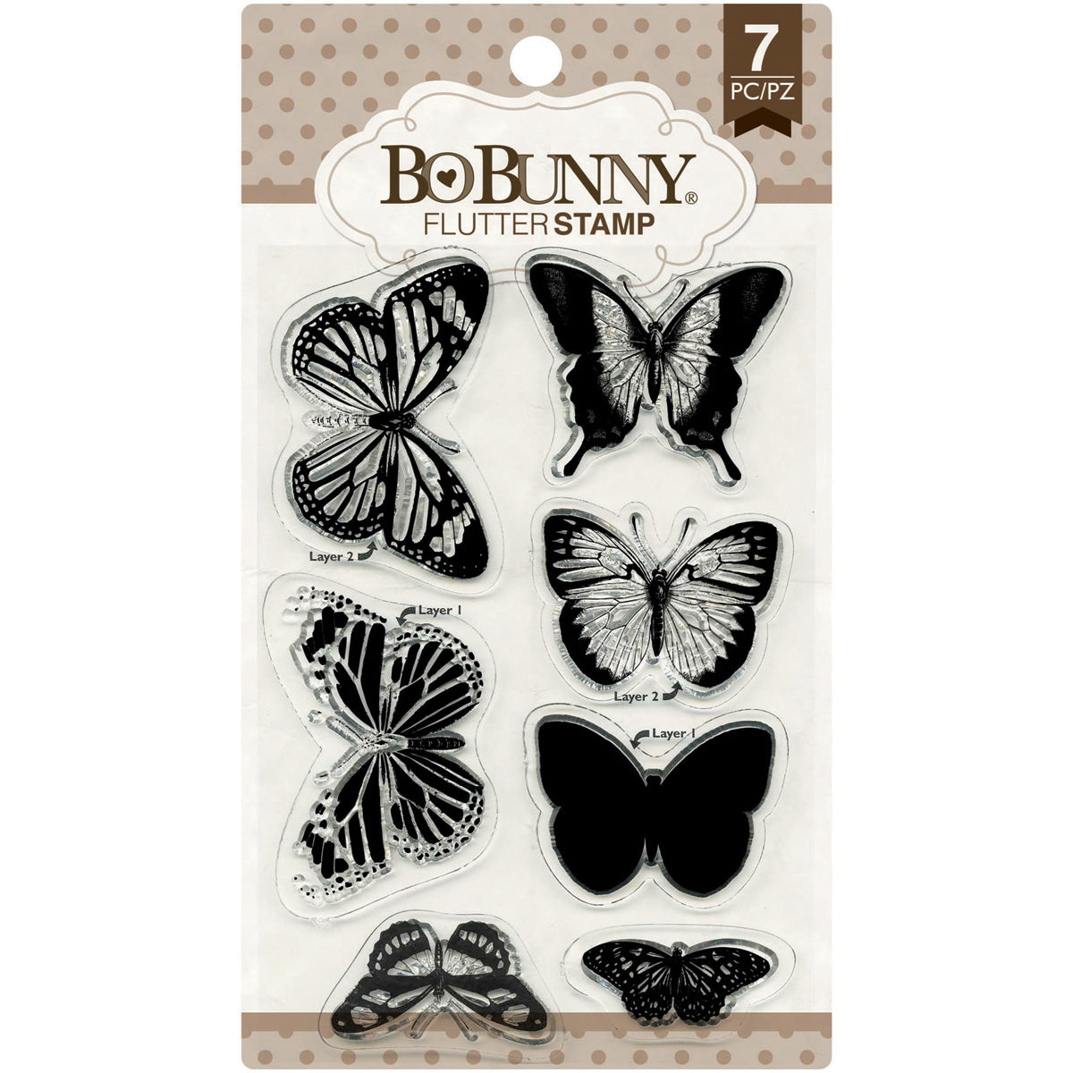 American Crafts BoBunny Stamps - Flutter