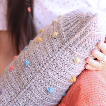 Colored bobbles pillow