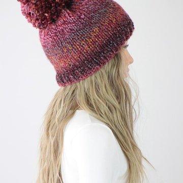 Gina Knit Pompom Hat #812
