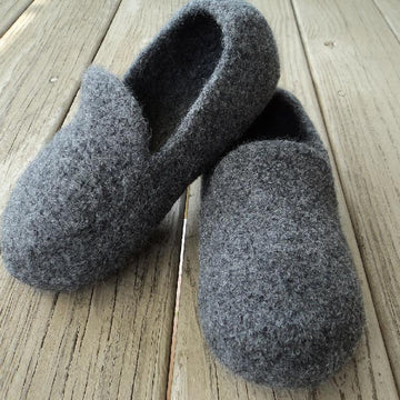 Men's Loafer Slippers Felted Knit