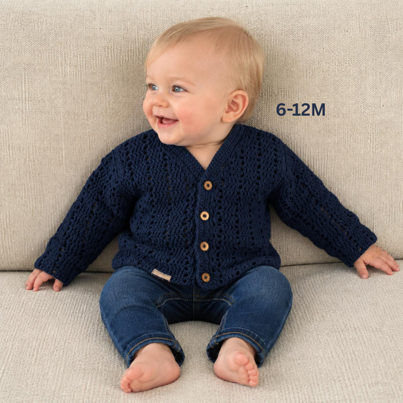 Apple 6-12 Month Baby Cardigan