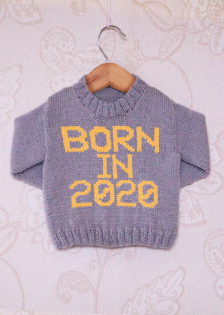 Intarsia - Born in 2020 - Childrens Sweater