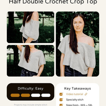 Half Double Crochet Crop Top