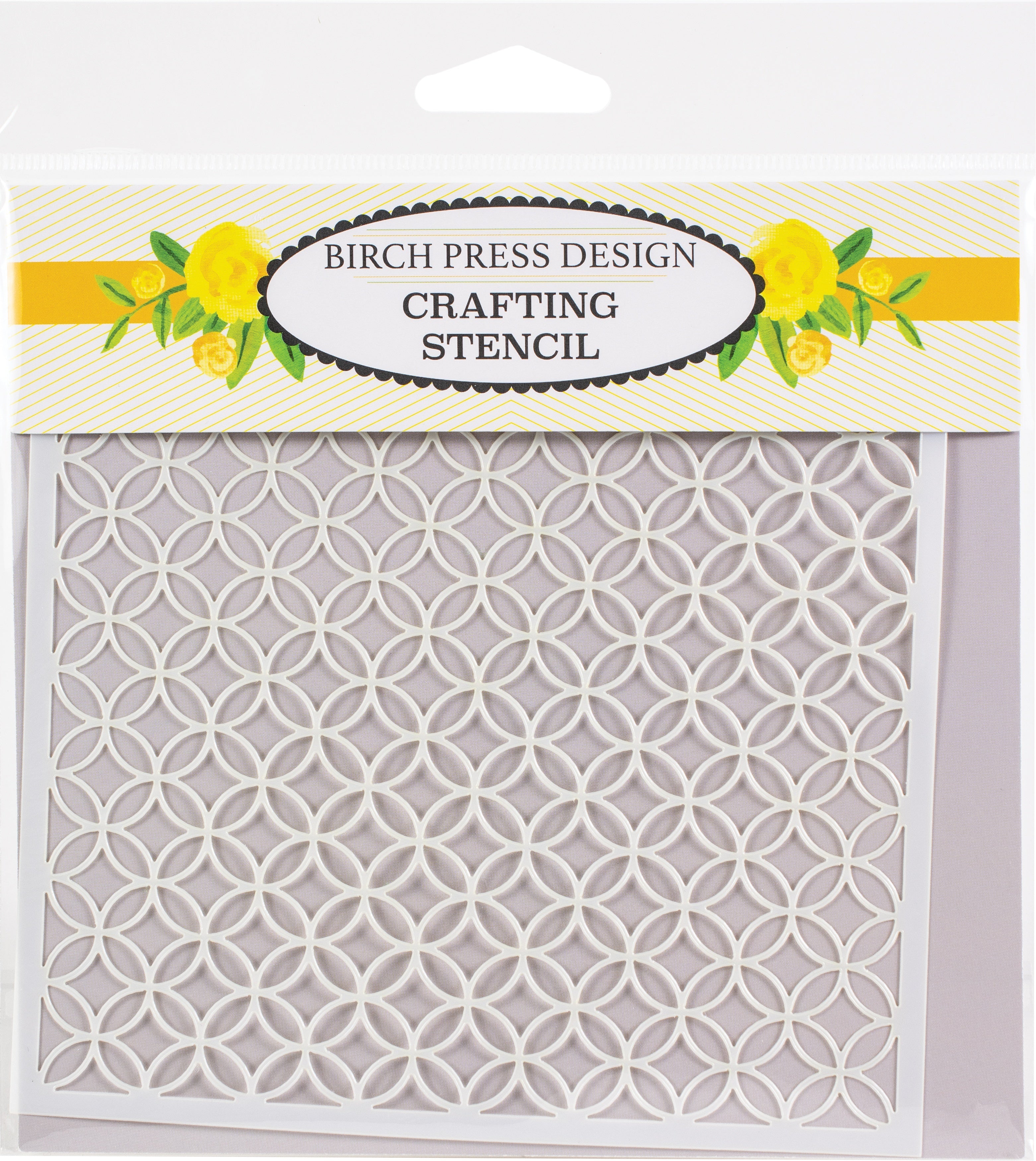 Memory Box Birch Press Designs Stencil 6"X6" - Ring Tile