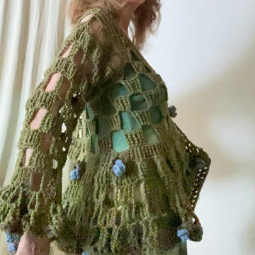 Hip to be Square Floral Crochet Cardigan