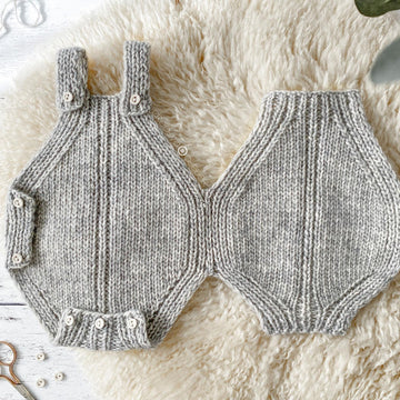 6-12 months - TWISTY Baby Knitted Romper Pattern