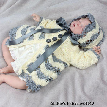 263- Fans Matinee Crochet Pattern #263