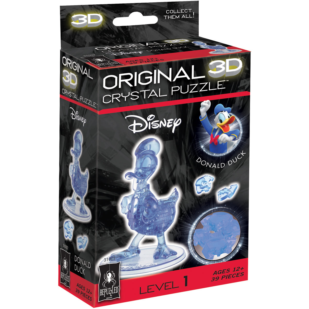 University Games 3-D Licensed Crystal Puzzle - Donald Duck