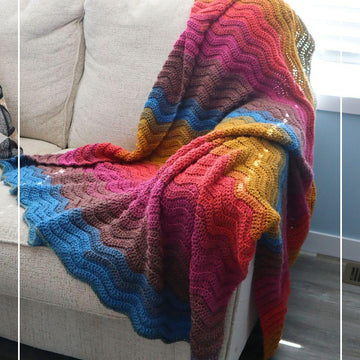 Wavy Ribbed Ripple Blanket