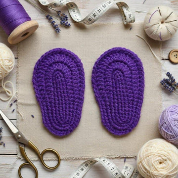 Crochet shoes sole pattern