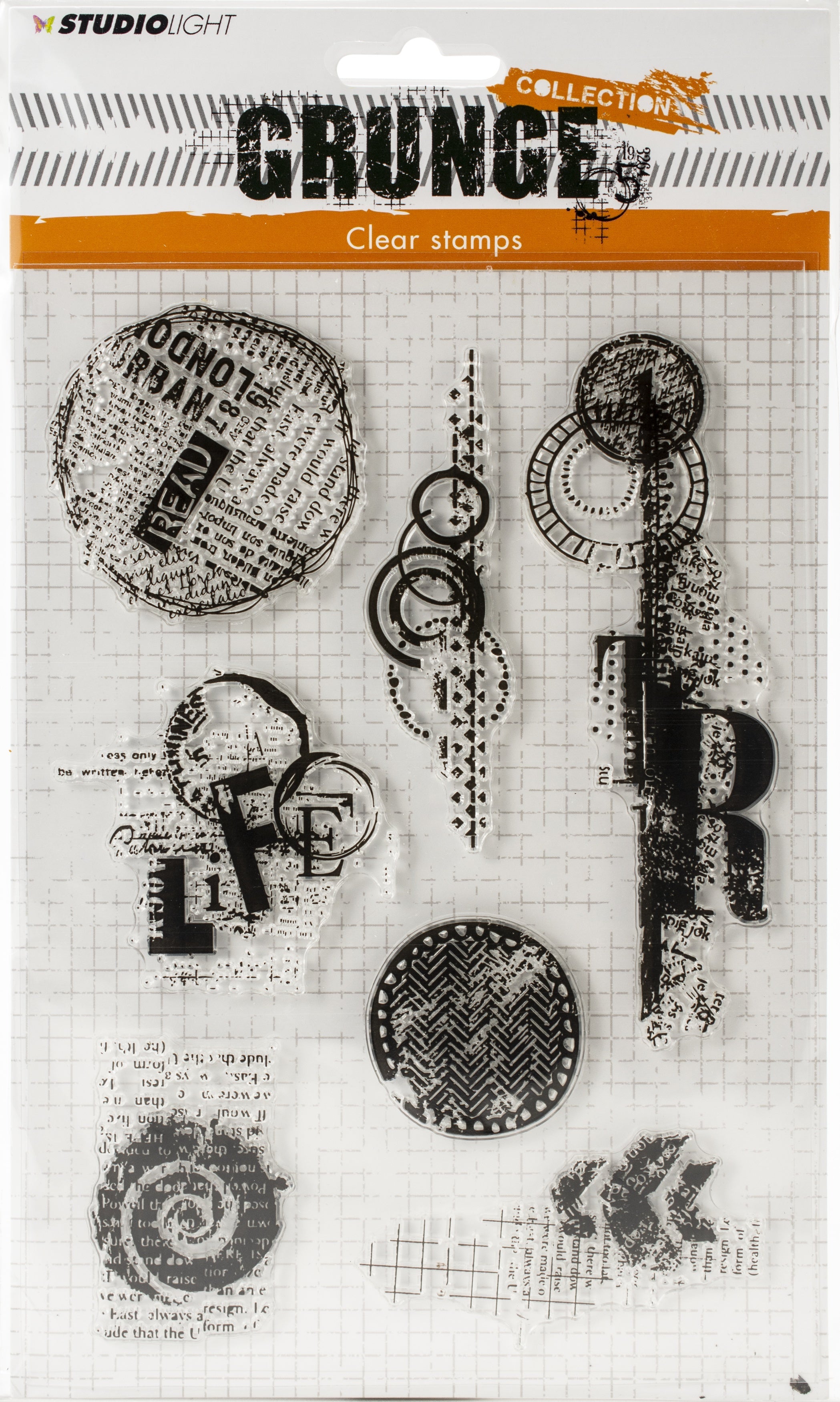 Studio Light Grunge Collection A5 Stamp - 560008