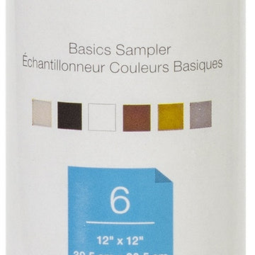 Cricut Permanent Vinyl Sampler 12"X12" 6/Pkg - Basics