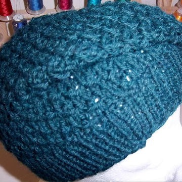 Purl Twist Knot Slouchy Hat