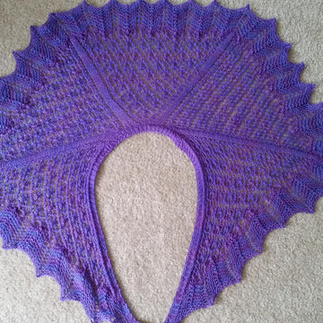 Blooming Iris Shawlette