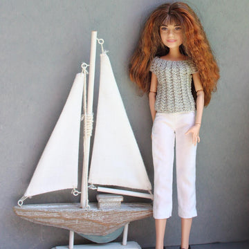 Cabled Top For Dolls