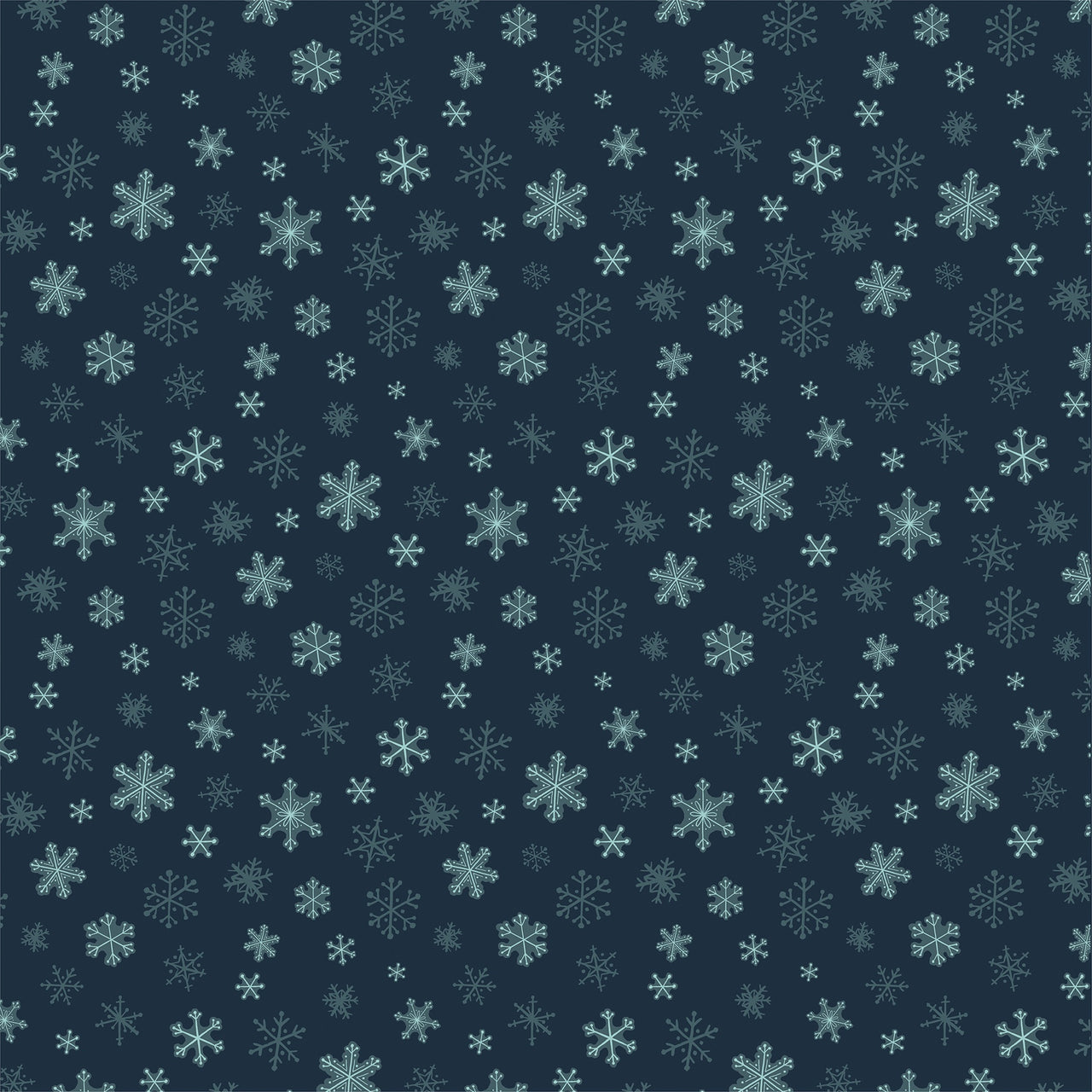 Echo Park Paper Snow Much Fun Double-Sided Cardstock 12"X12" 25/Pkg - Snowflakes