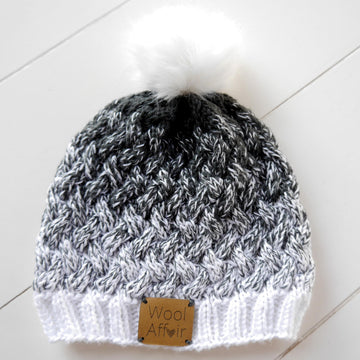 Strickanleitung – schicke Mütze mit Flechtmuster 18 Größen – No.153