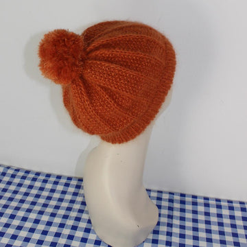 Circular Moss Stitch & Fishermans Rib Bobble Beanie