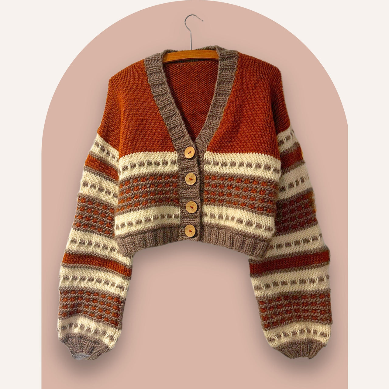 Pumpkin Spice Cropped Cardigan