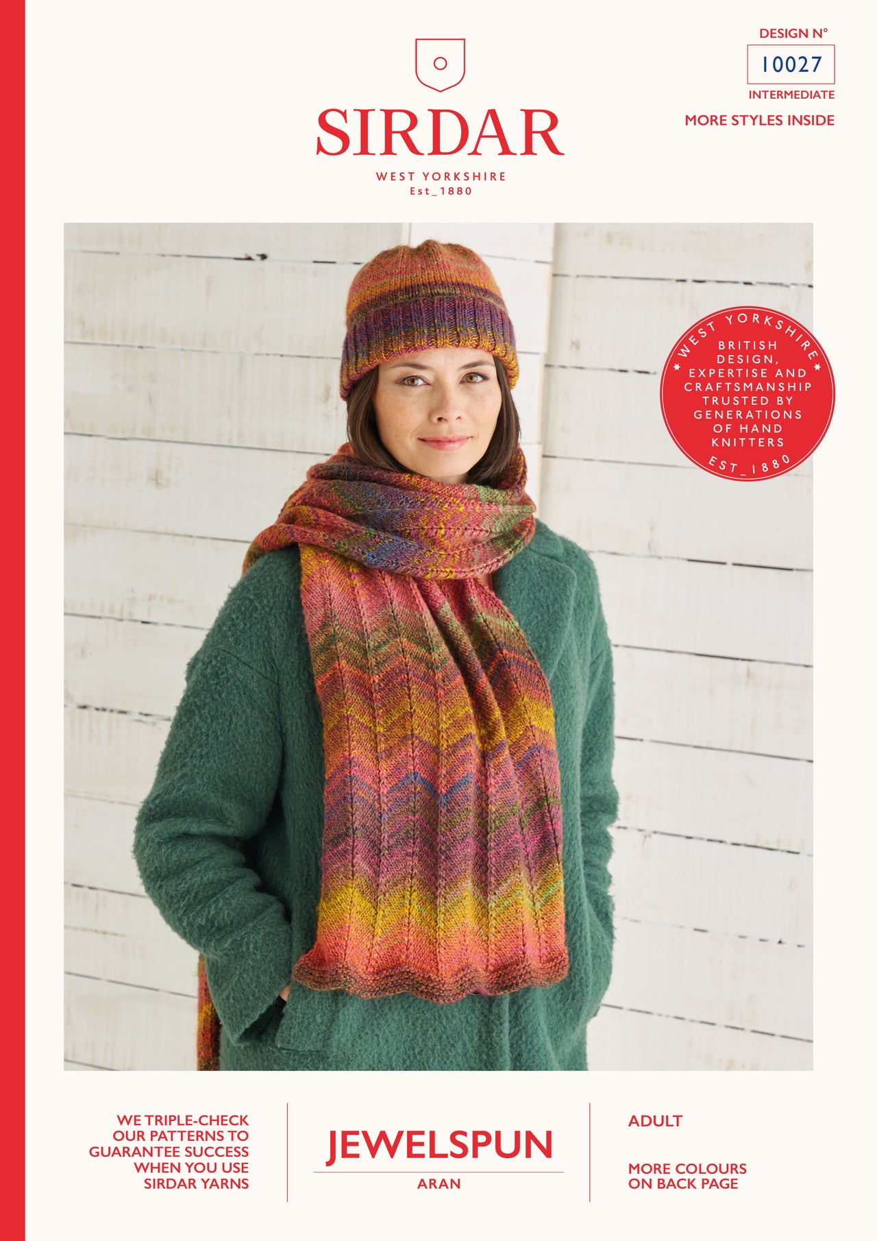 Hat & Scarve in Sirdar Jewelspun - 10027 - Leaflet
