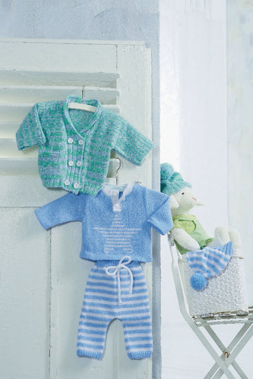 Sweater with Star in Schachenmayr Bravo Baby - S8655C - Downloadable PDF