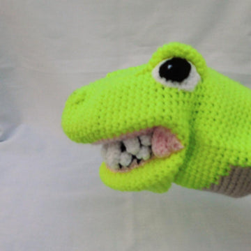 Rexy, the Tyrannosaurus rex, hand puppet