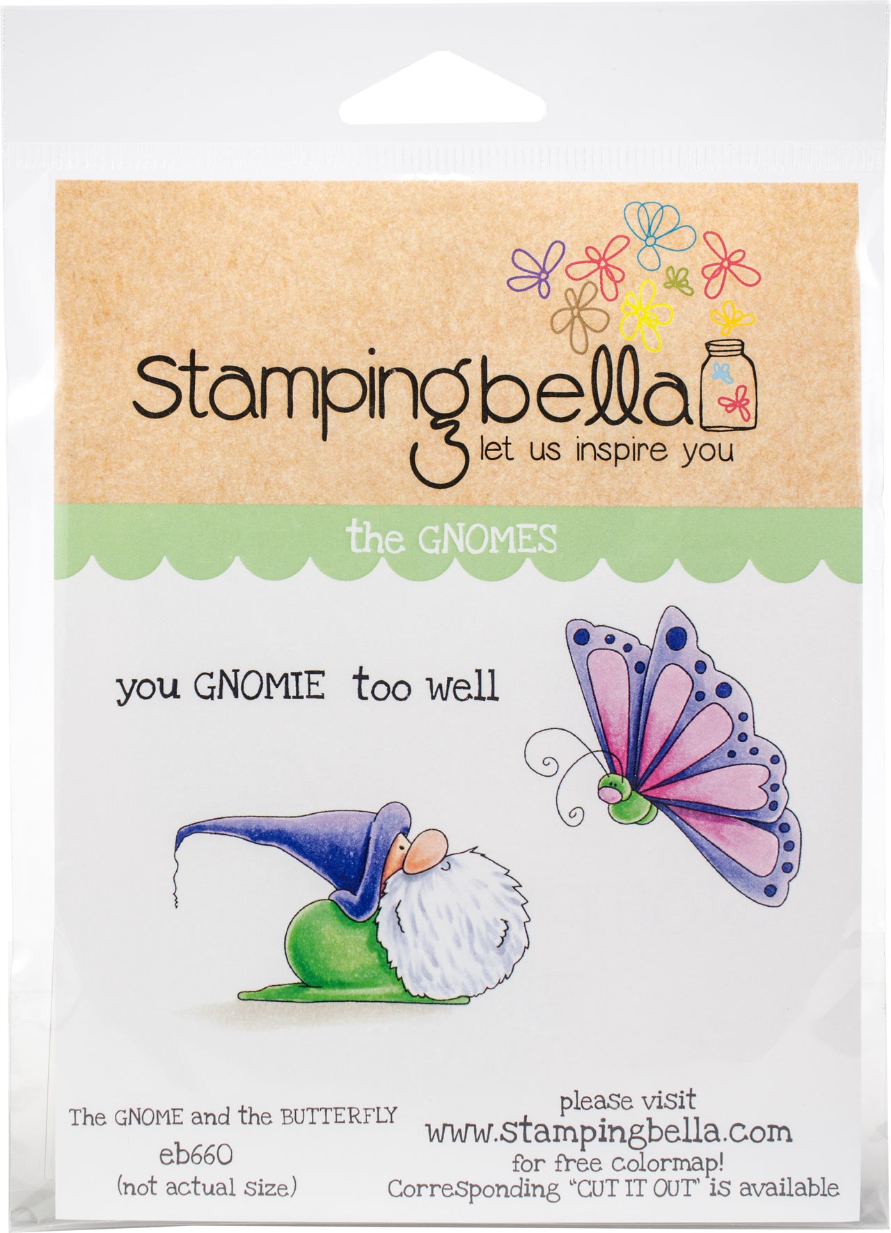 Stamping Bella Cling Stamps - The Gnome & The Butterfly