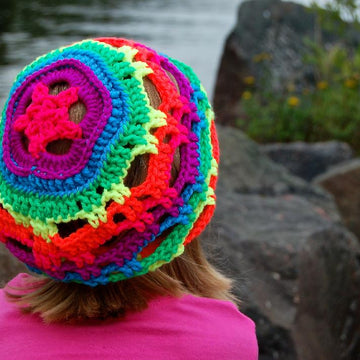 "Diagonal Chevron" Slouch