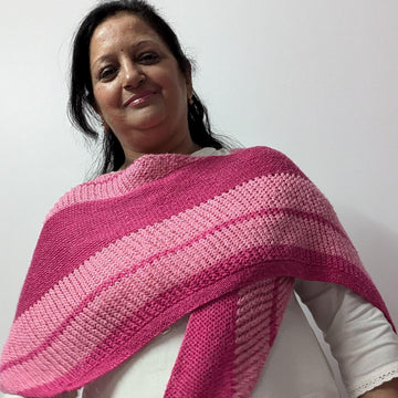 La Rosae Blooms Shawl