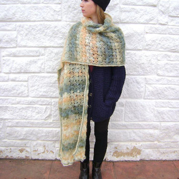 Catherine Wheel Mohair Shawl