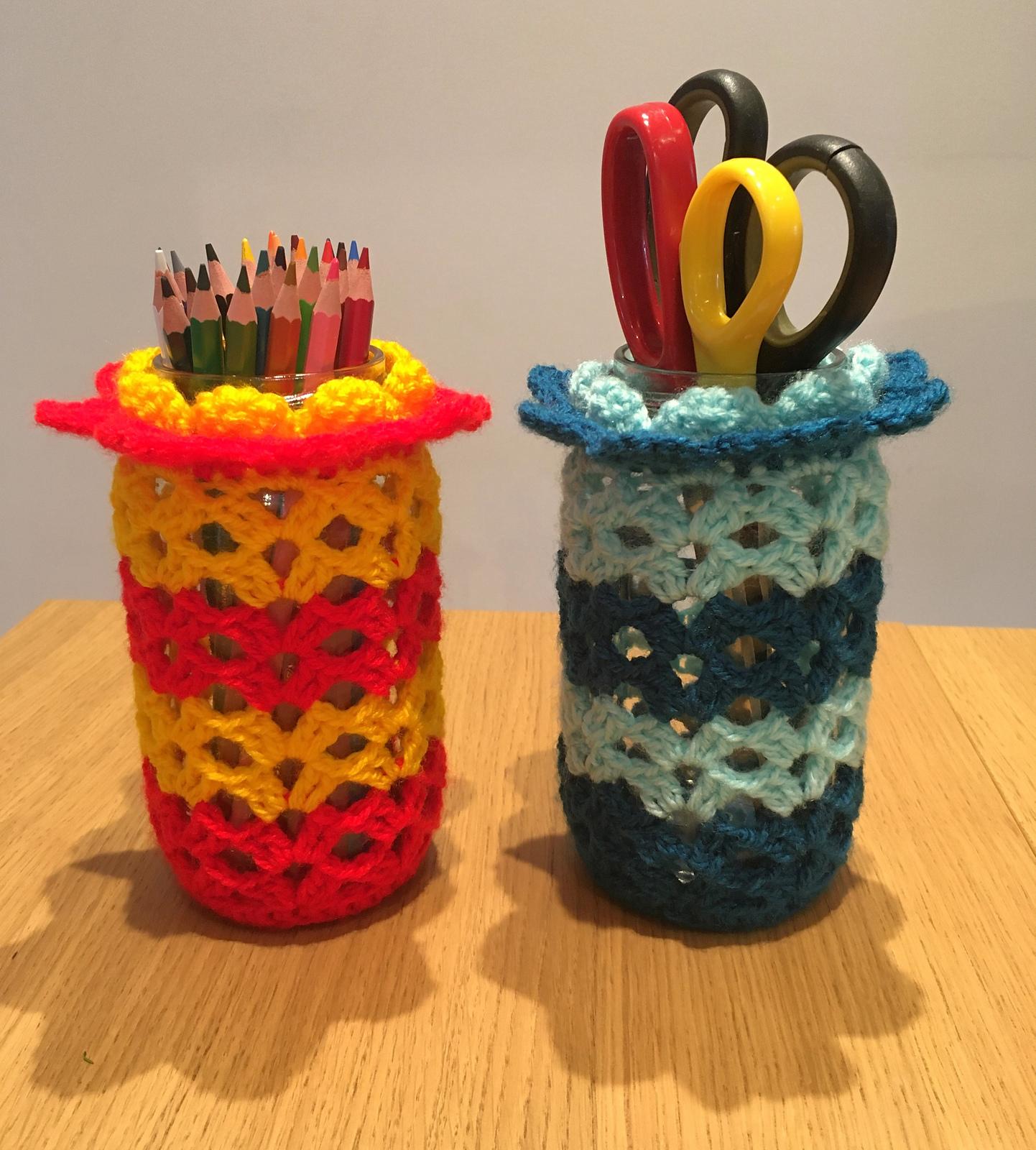 Flower top jar cover I by HueLaVive