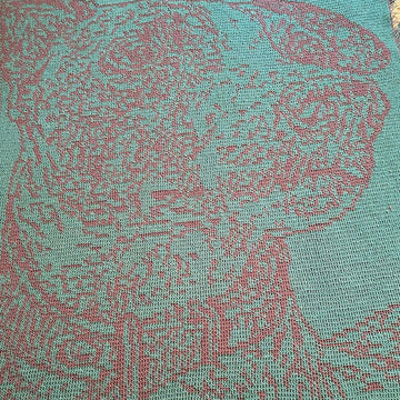 Whippet "Freya" | Dog Mosaic Crochet Blanket