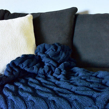 Simply Cabled Blanket