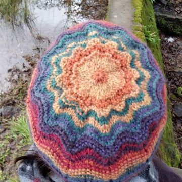 Sock Wool Lace or Stocking Stitch Hat