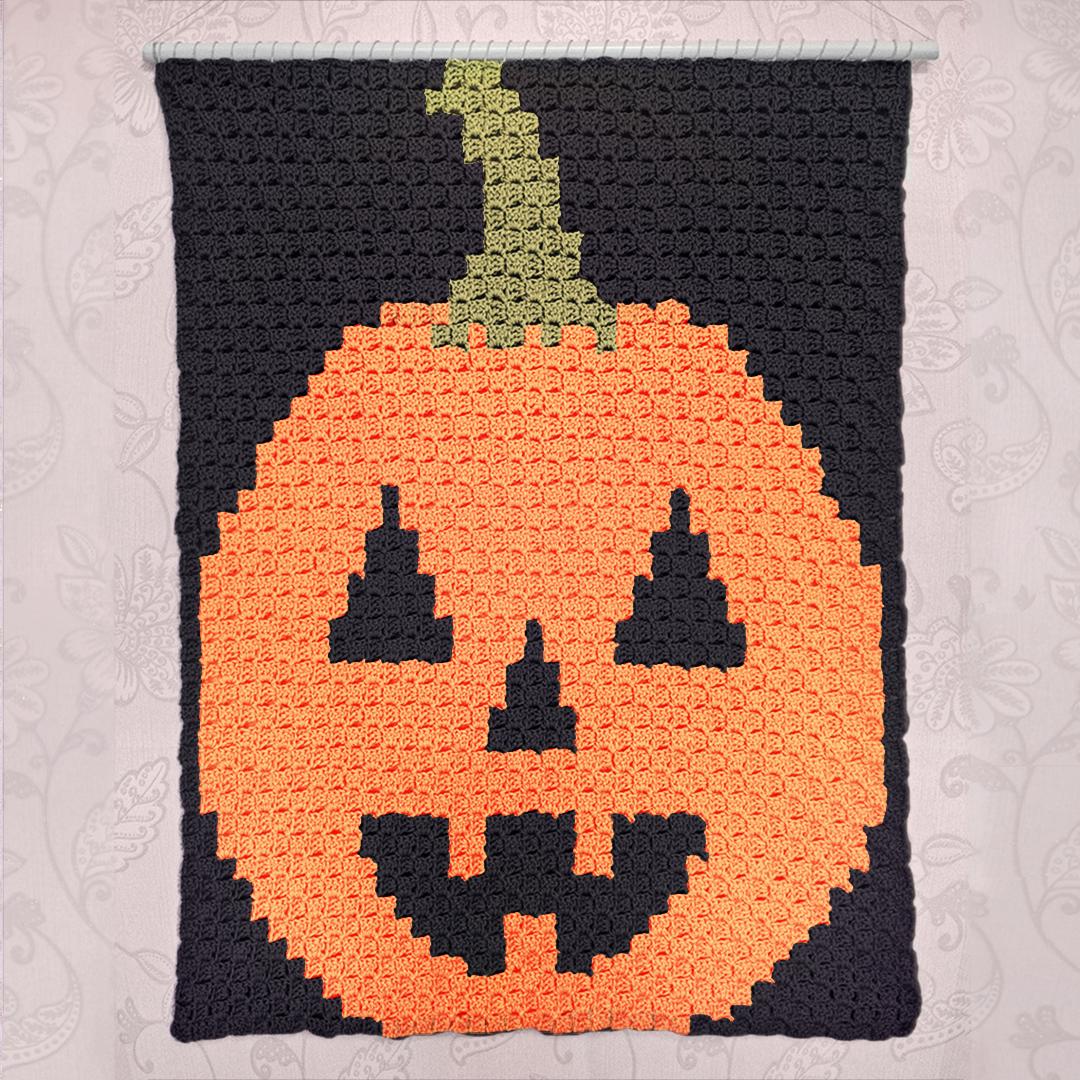 C2C - Pumpkin - Corner to Corner Blanket