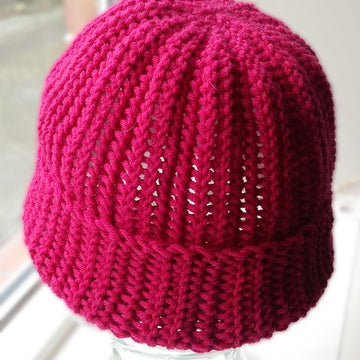 Sideways Ribbed Hat
