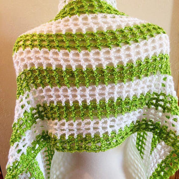Crochet Open Weave Summer Shawl