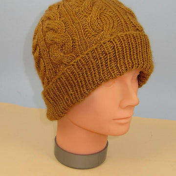 Alternate Twist Cable Beanie hat