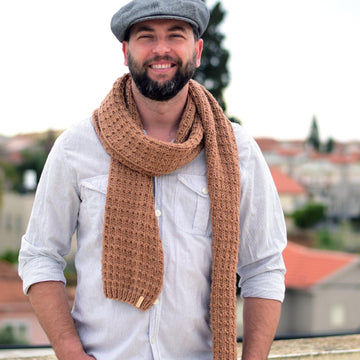 Desert Sand knit scarf